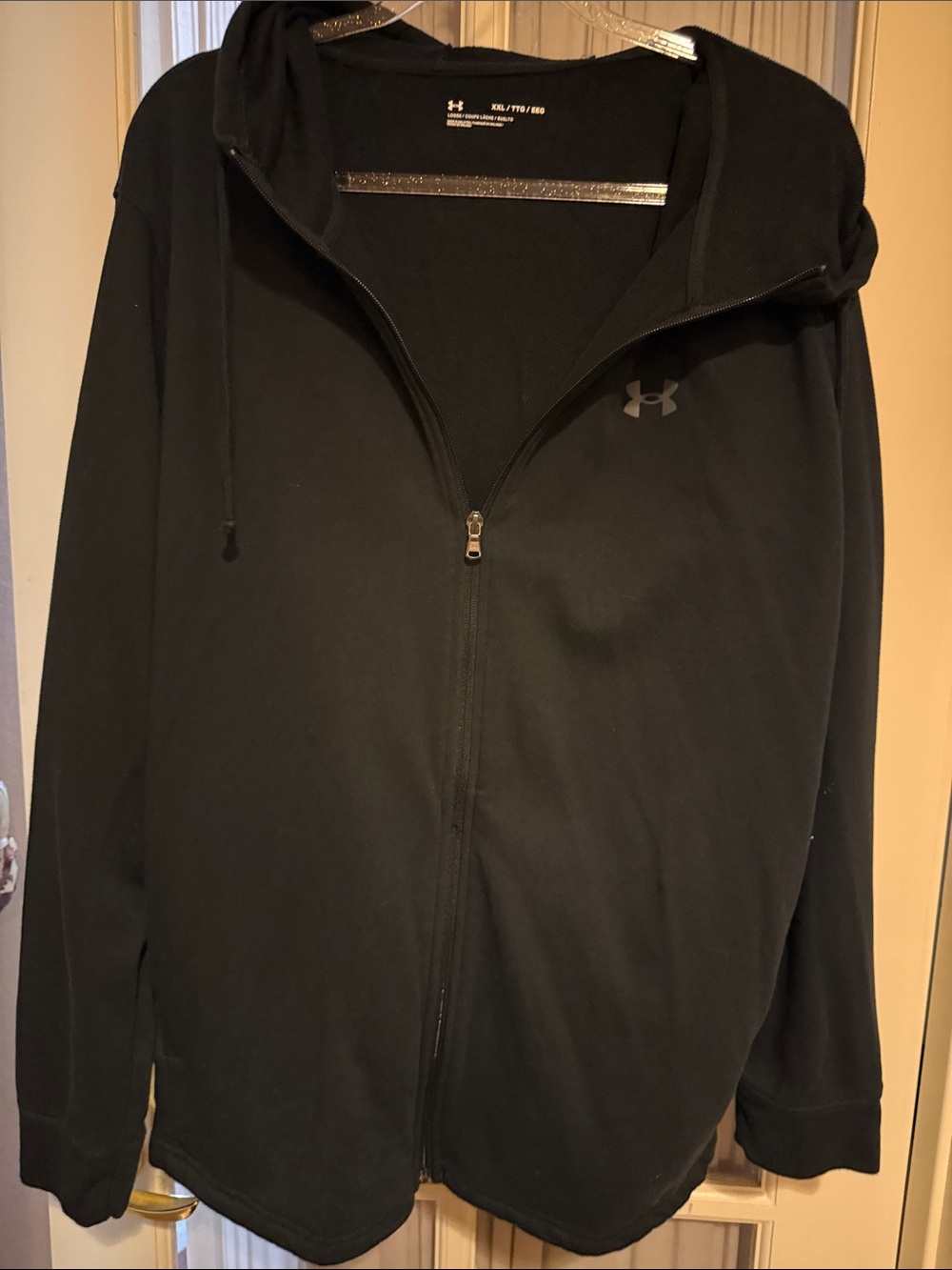 Under Armour Black Lightweight Full-Zip Hoodie Jacket